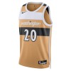 Camiseta Hombre NBA Washington Wizards Alex Sarr 2025-26 Nike City Edition Gold Swingman